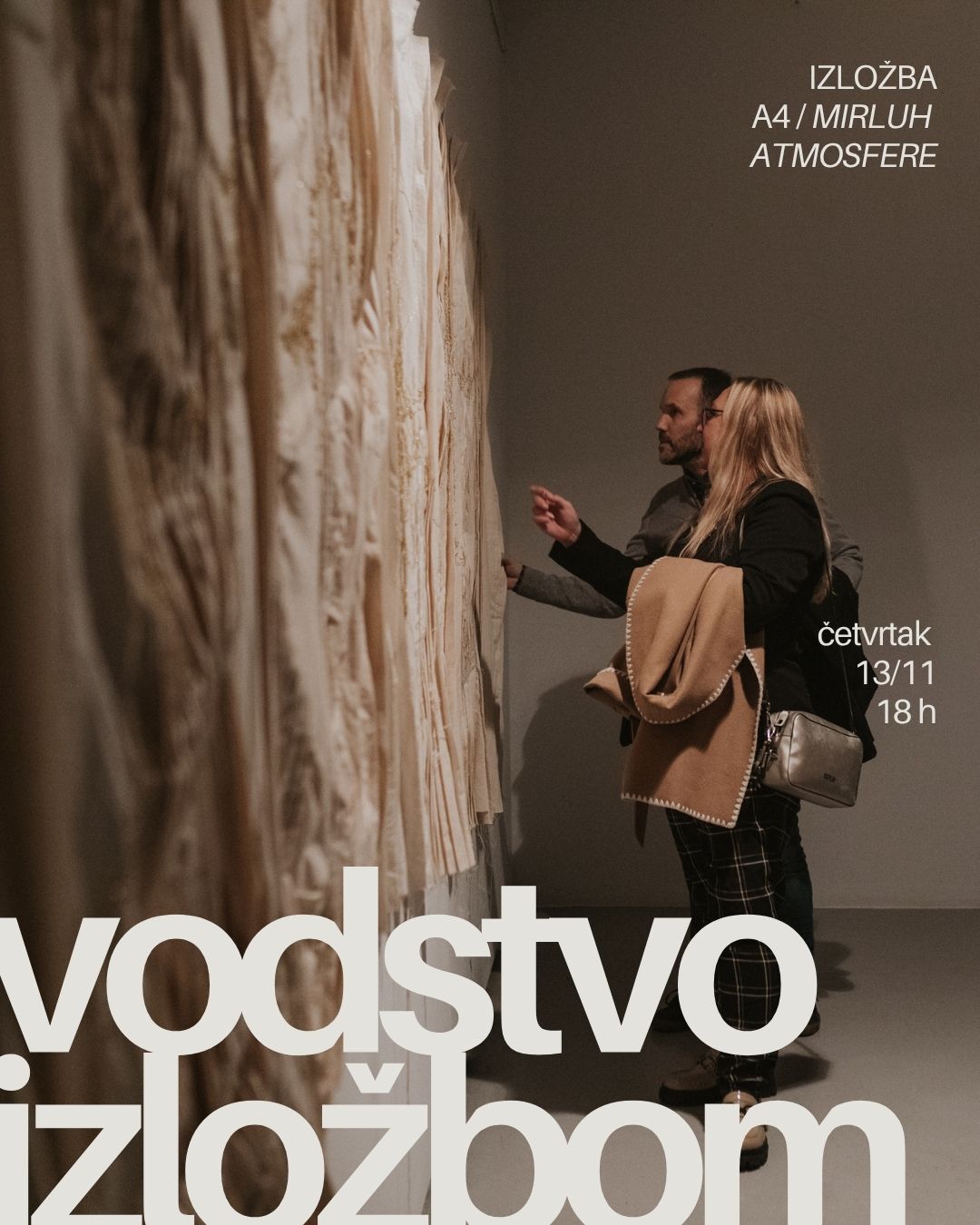 Vodstvo izložbom 'Mirluh atmosfere' u galeriji Kortil