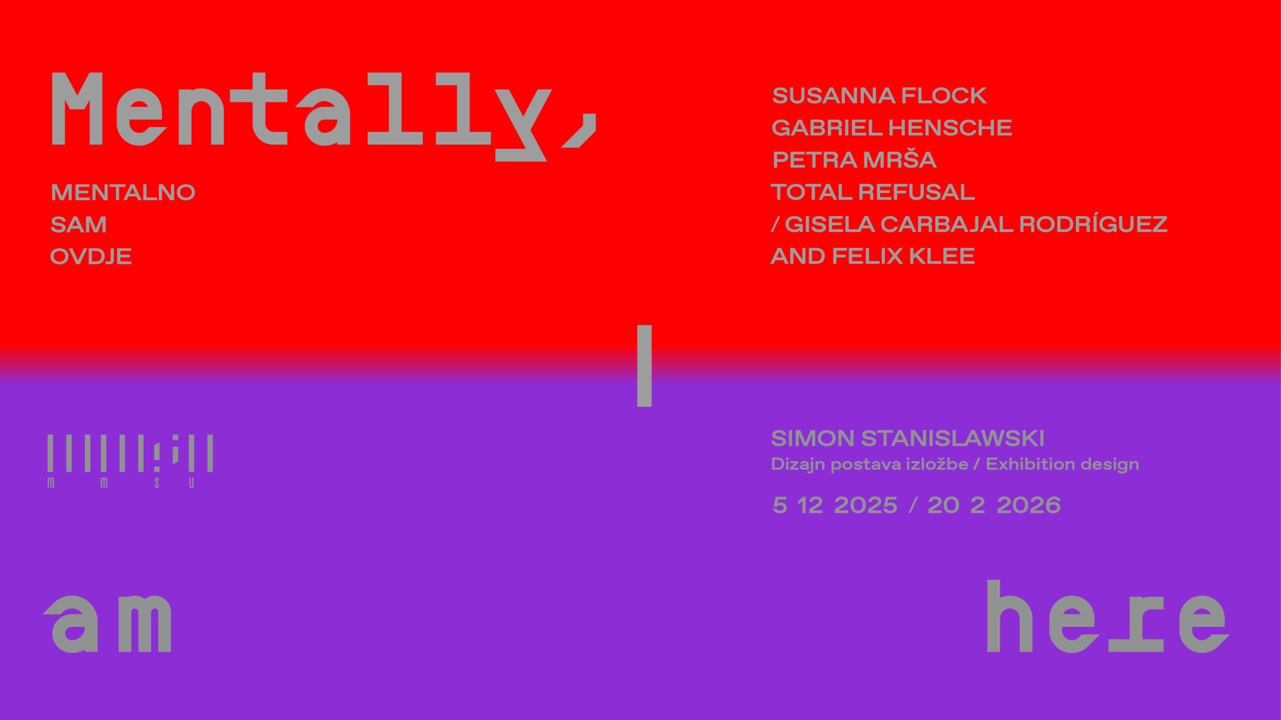 Mentalno Sam Ovdje Plakat